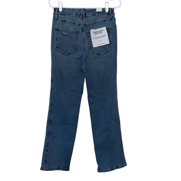 NWT Good American Good Curve Straight Denim Jeans Size 10/30 Stretch Contouring - Picture 2 of 8